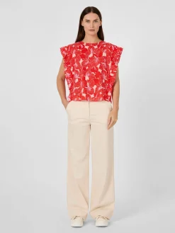 Blusen|Shirts & Tops * LANIUS Damen-Blusenshirt Volant