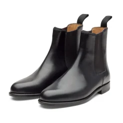 Stiefel|Klassische Damenschuhe * Mack James Damen-Chelsea-Boot Schwarz
