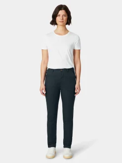 Hosen * Knowledge Cotton Apparel Damen-Chino Dunkelblau