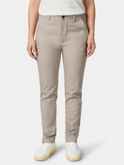 Hosen * Knowledge Cotton Apparel Damen-Chino Natur
