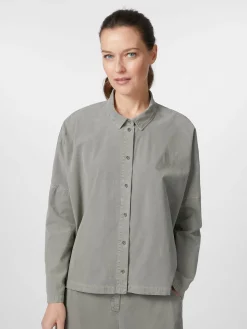 Blusen * Oska Damen-Cordbluse Hellgrün