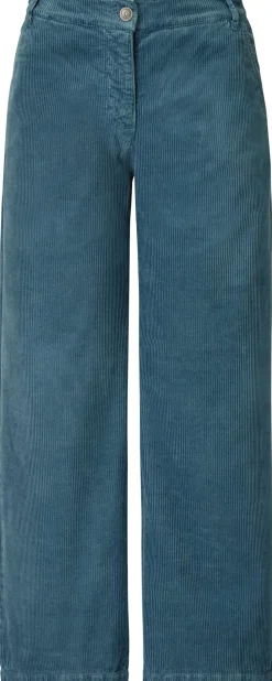 Hosen * Manufactum Damen-Cordhose weites Bein Blaugrau