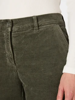 Hosen * Manufactum Damen-Cordhose weites Bein Oliv