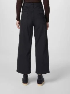 Hosen|Jeans * LANIUS Damen-Cropped-Jeans Schwarz