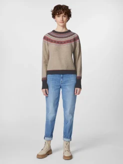 Pullover * Eribé Daen-Cropped-Pullover Natur