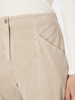 Hosen * Oska Damen-Feincordhose Naturweiß