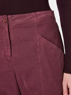 Hosen * Oska Damen-Feincordhose Weinrot