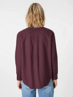 Blusen * Knowledge Cotton Apparel Daen-Fanebue Weinrot