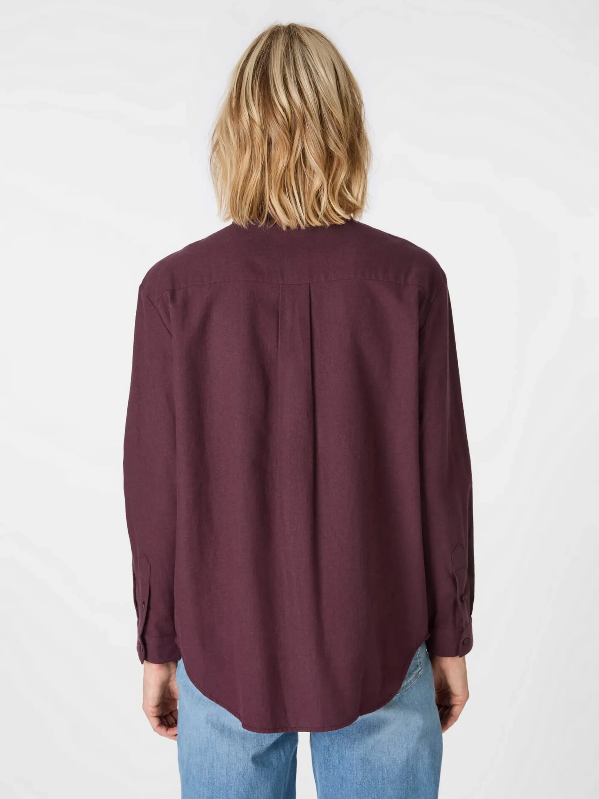 Blusen * Knowledge Cotton Apparel Daen-Fanebue Weinrot