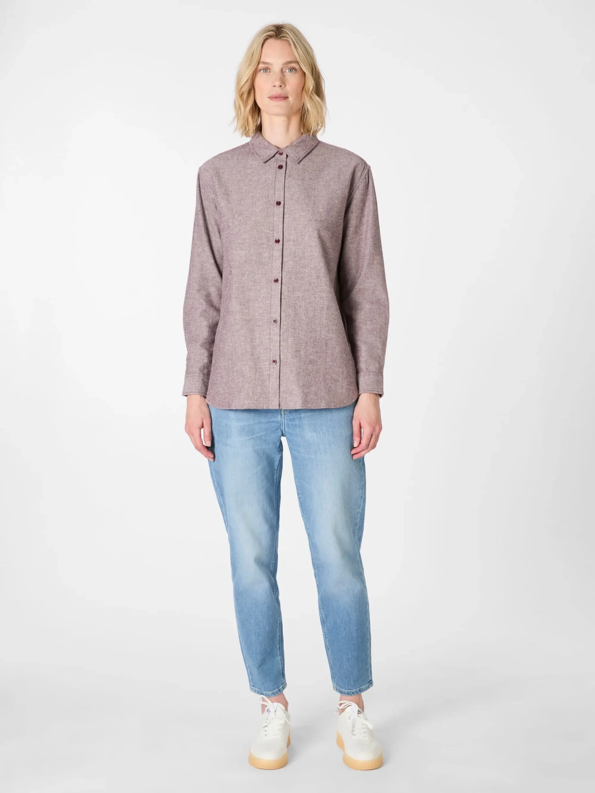 Blusen * Knowledge Cotton Apparel Daen-Fanebue eiert Weinrot