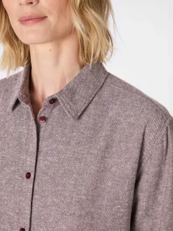 Blusen * Knowledge Cotton Apparel Daen-Fanebue eiert Weinrot