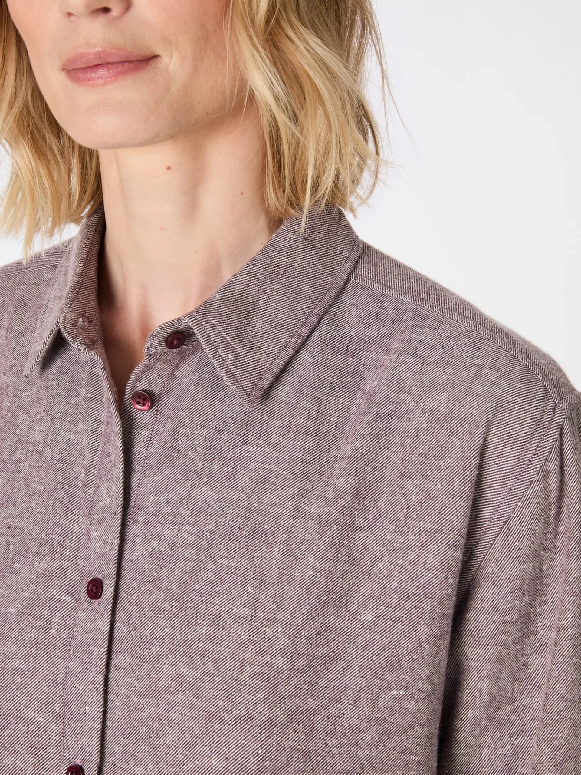 Blusen * Knowledge Cotton Apparel Daen-Fanebue eiert Weinrot