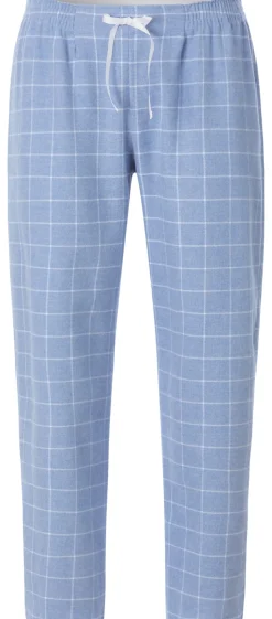 Wäsche * Novila Damen-Flanellpyjama kariert Hellblau