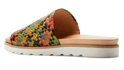 Sandalen|Freizeitschuhe * Werner Schuhe Damen-Flechtpantolette Multicolor