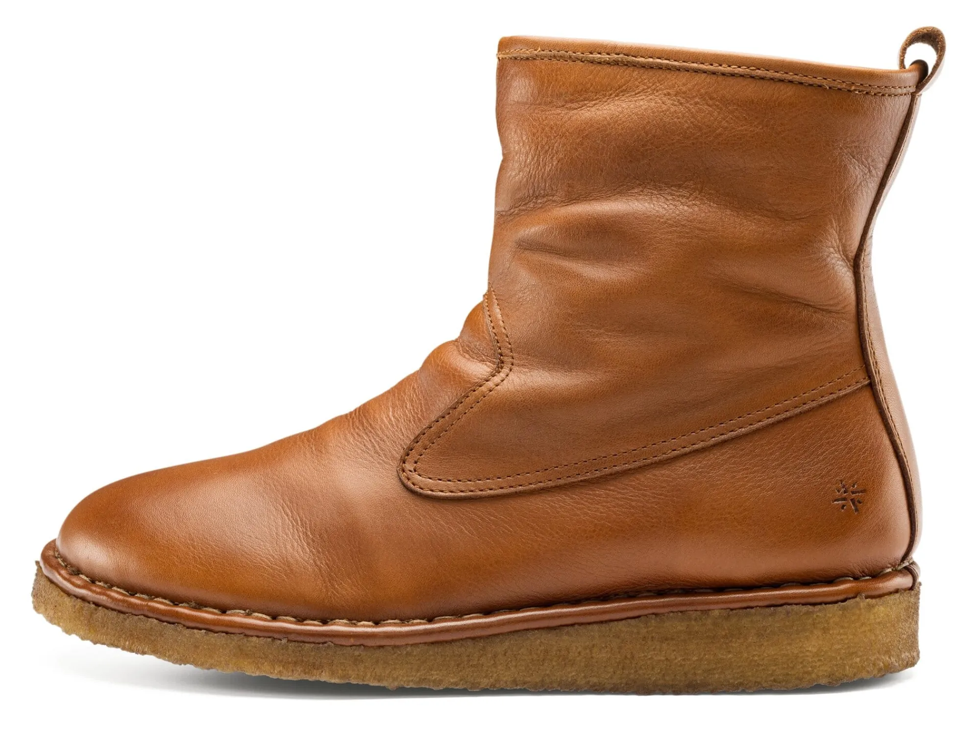 Stiefel * Punto Pigro Damen-Halbstiefel gefüttert Natur