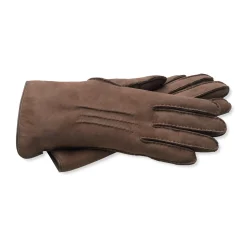 Handschuhe * Eska Damenhandschuh Curleylammfell Dunkelbraun