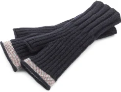 Handschuhe * Eribé Damen-Handschuh fingerlos, Dunkelblau