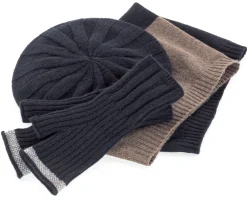 Handschuhe * Eribé Damen-Handschuh fingerlos, Dunkelblau