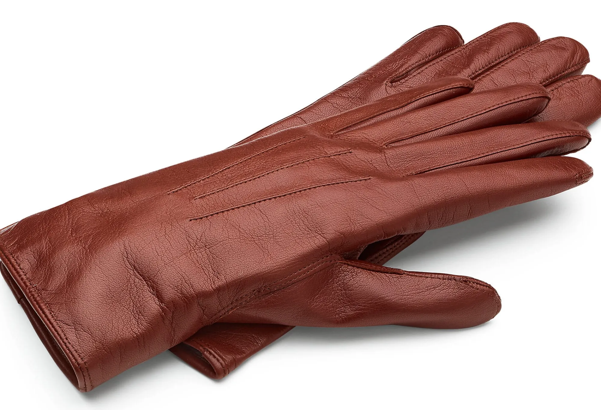 Handschuhe * TR Handschuhe Damenhandschuh Haarschafleder Cognac