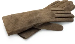 Handschuhe * TR Handschuhe Damenhandschuh Ziegenvelours Braun