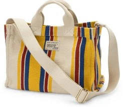 Umhänge- & Handtaschen * Moismont Damen-Handtasche N° 45 gestreift, natur-gelb