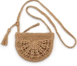 Umhänge- & Handtaschen * CARE BY ME Damen-Handtasche Raffia, natur