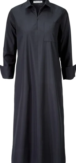 Blusen * Christiane Strobel Damen-Hemdbluenkleid Blauschwarz