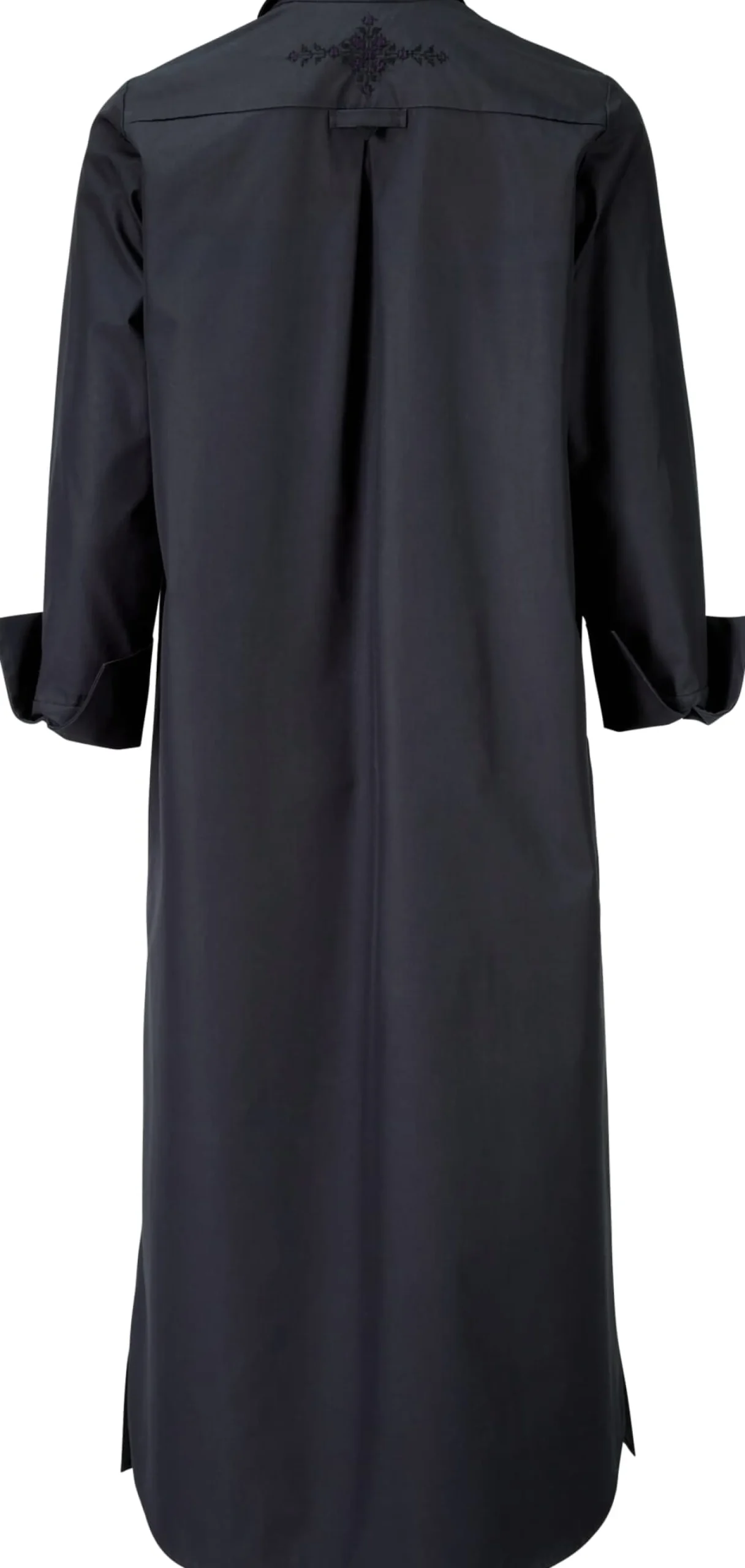 Blusen * Christiane Strobel Damen-Hemdbluenkleid Blauschwarz
