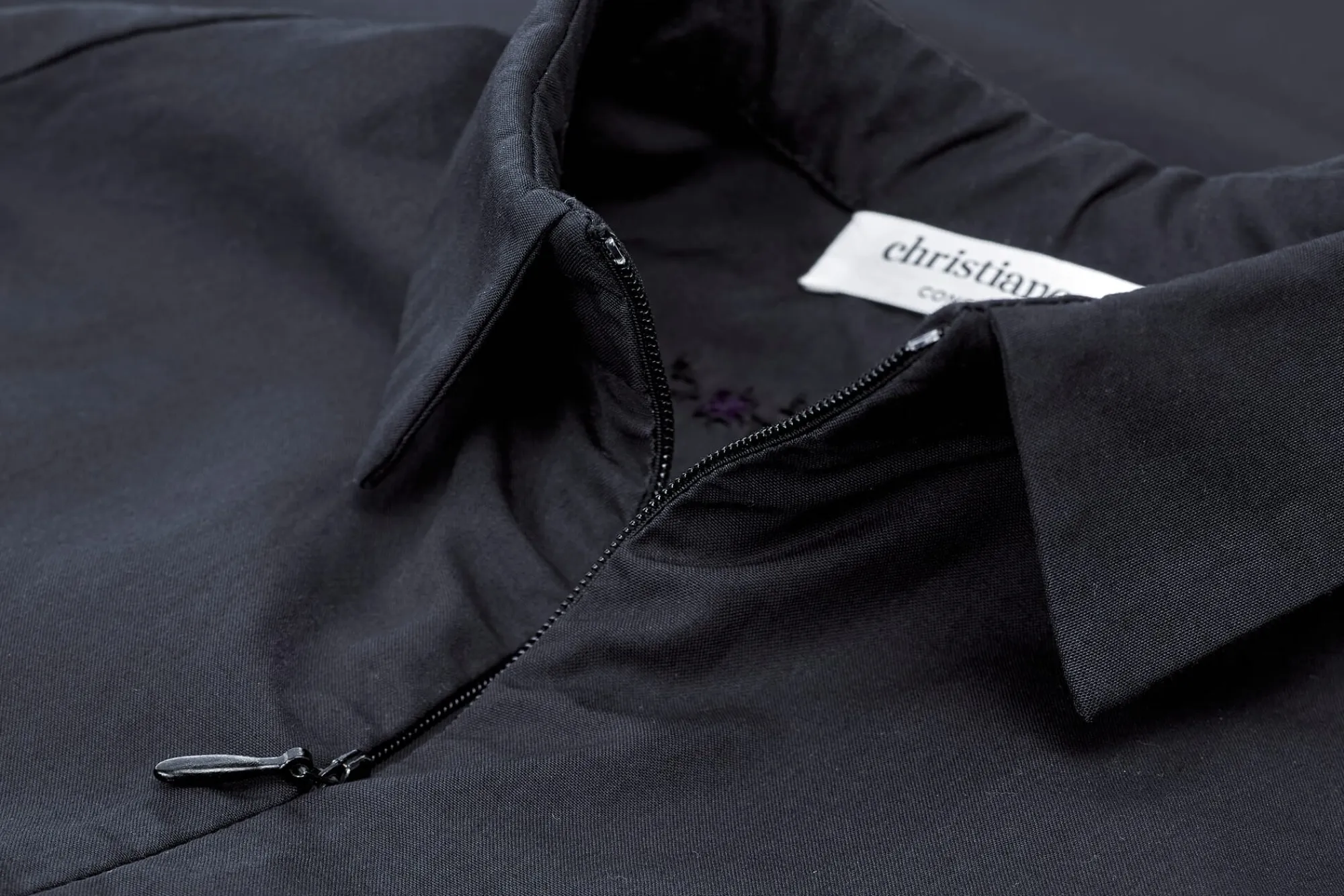 Blusen * Christiane Strobel Damen-Hemdbluenkleid Blauschwarz