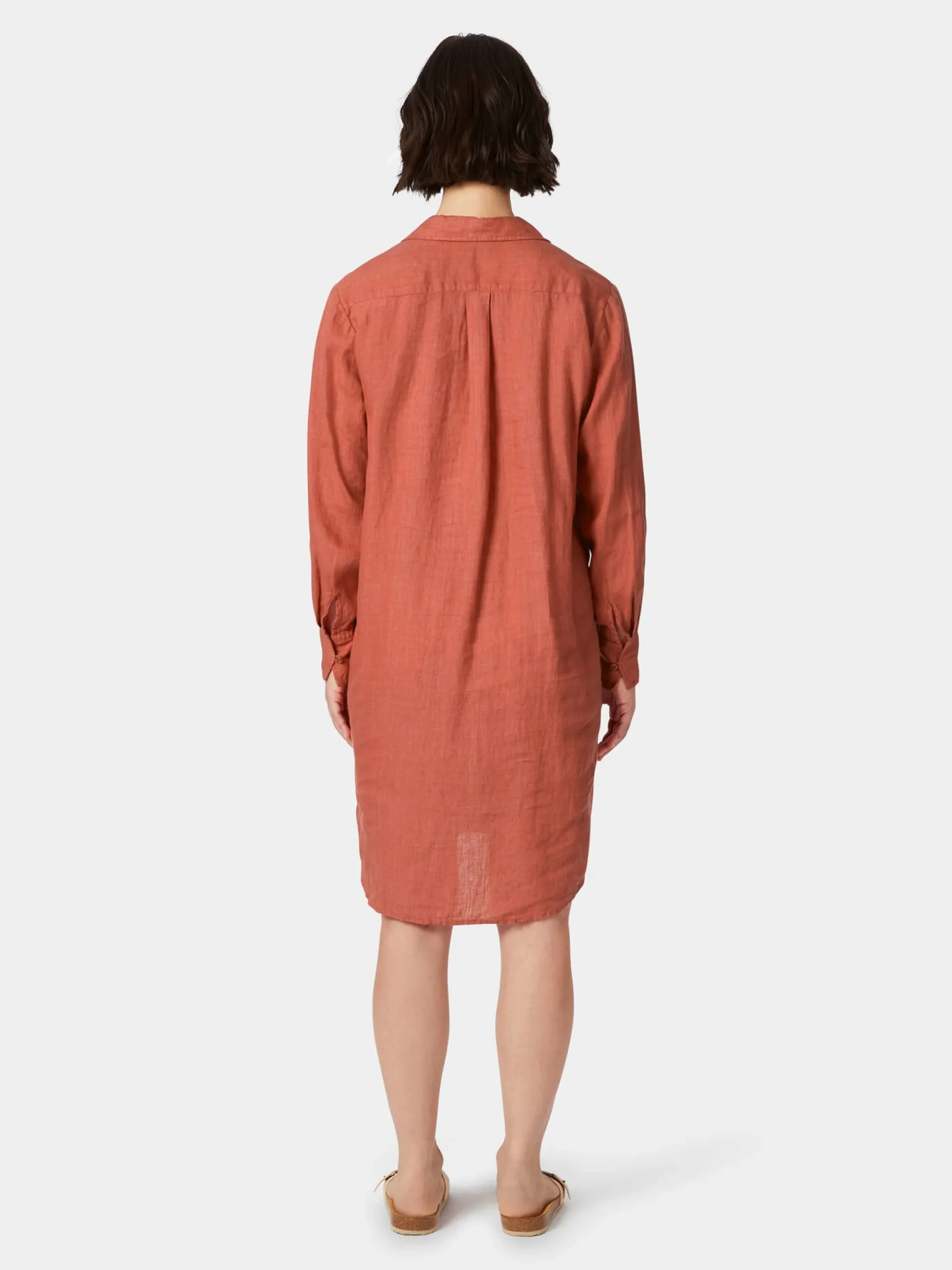 Kleider * Knowledge Cotton Apparel Daen-Hedbuenkeid Orange