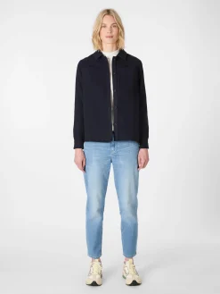Jacken * Knowledge Cotton Apparel Daen-Hedjacke Woe Dunkelblau