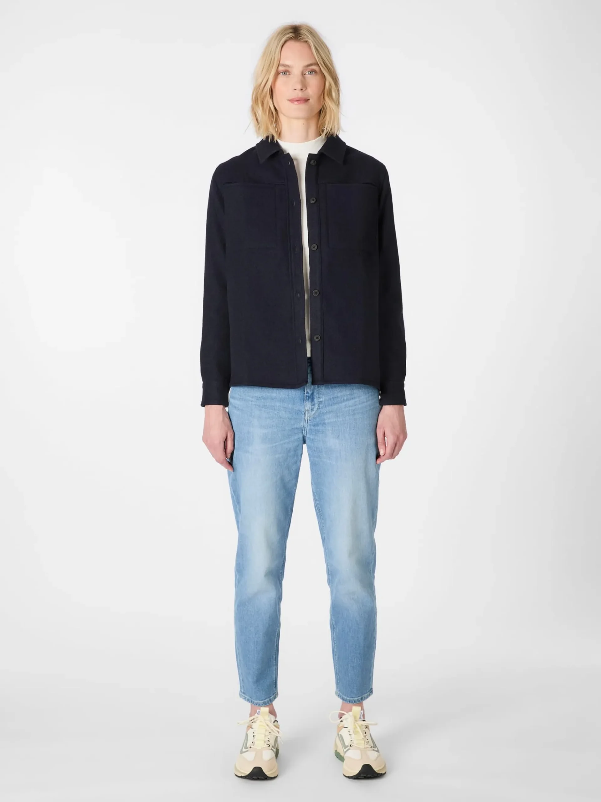 Jacken * Knowledge Cotton Apparel Daen-Hedjacke Woe Dunkelblau