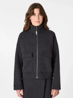 Jacken * Armedangels Daen-Hüftjacke Anthrazit