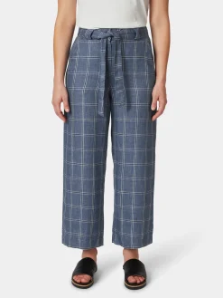 Hosen * Manufactum Damenhose kariert Hellblau