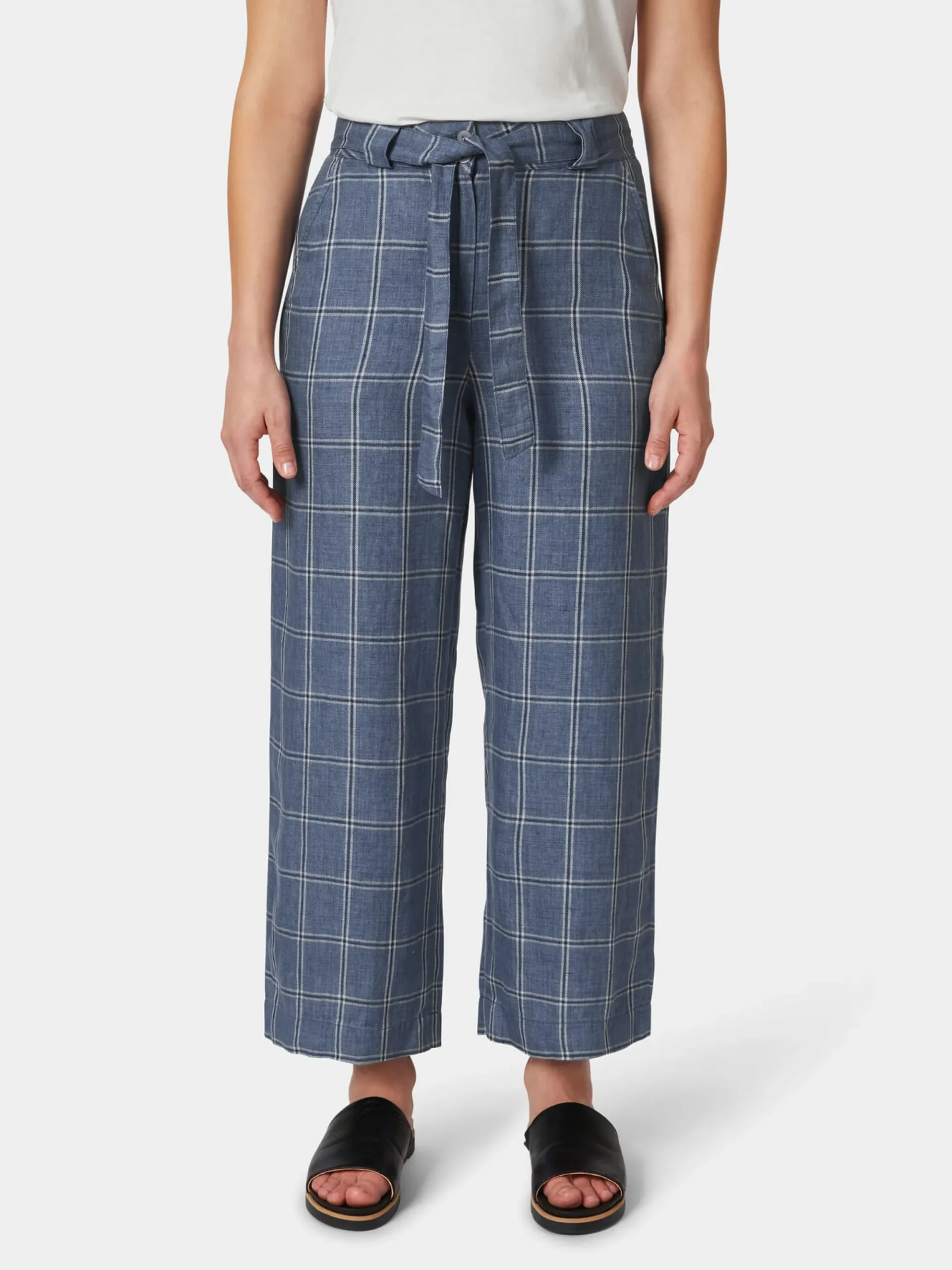 Hosen * Manufactum Damenhose kariert Hellblau