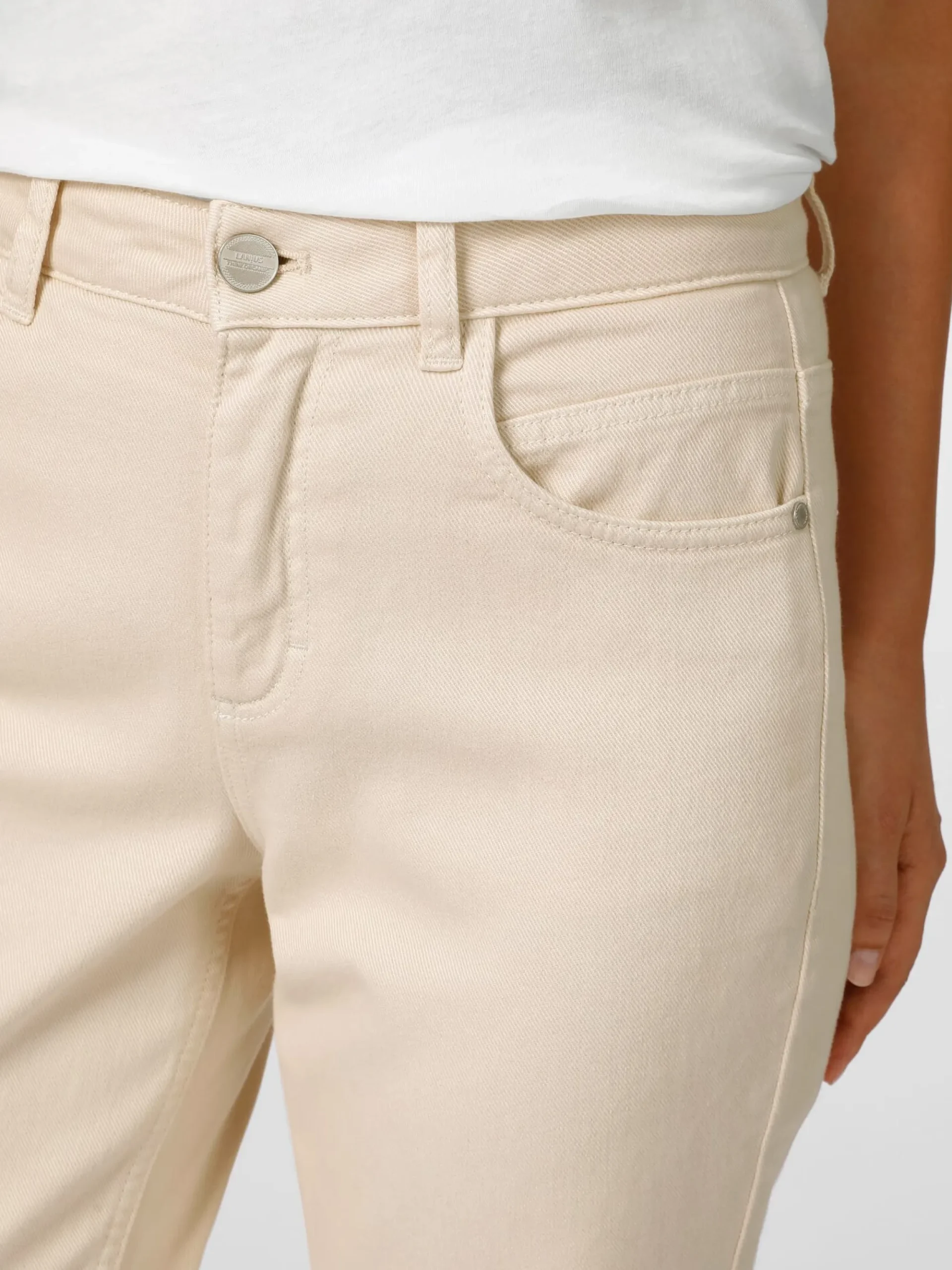 Hosen|Jeans * LANIUS Damenhose O-Shape Natur