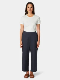 Hosen * LANIUS Damenhose Popeline Dunkelblau
