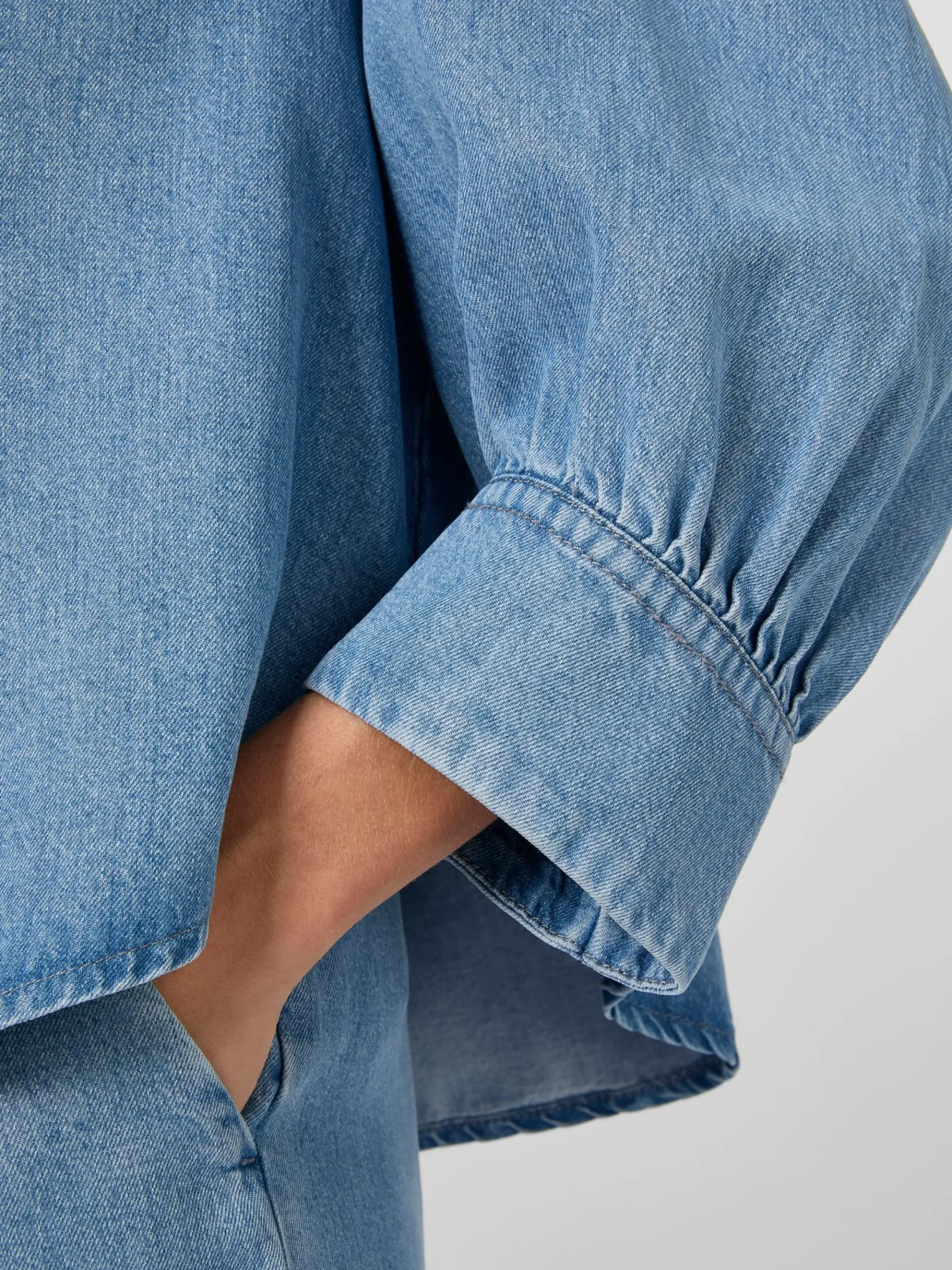 Blusen * LANIUS Damen-Jeansbluse TENCEL™ Denim
