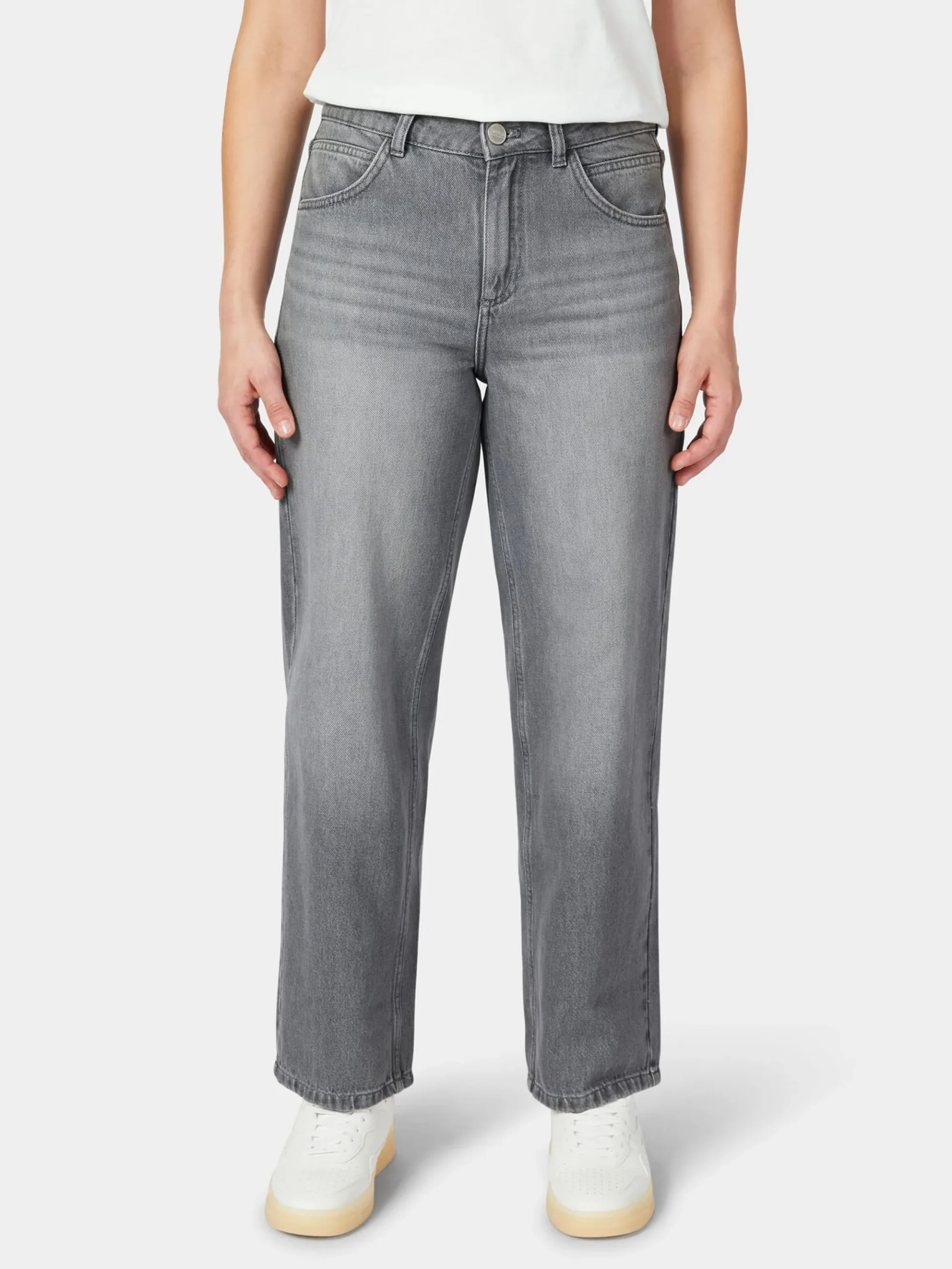 Hosen|Jeans * LANIUS Damenjeans Cropped Grau