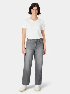 Hosen|Jeans * LANIUS Damenjeans Cropped Grau