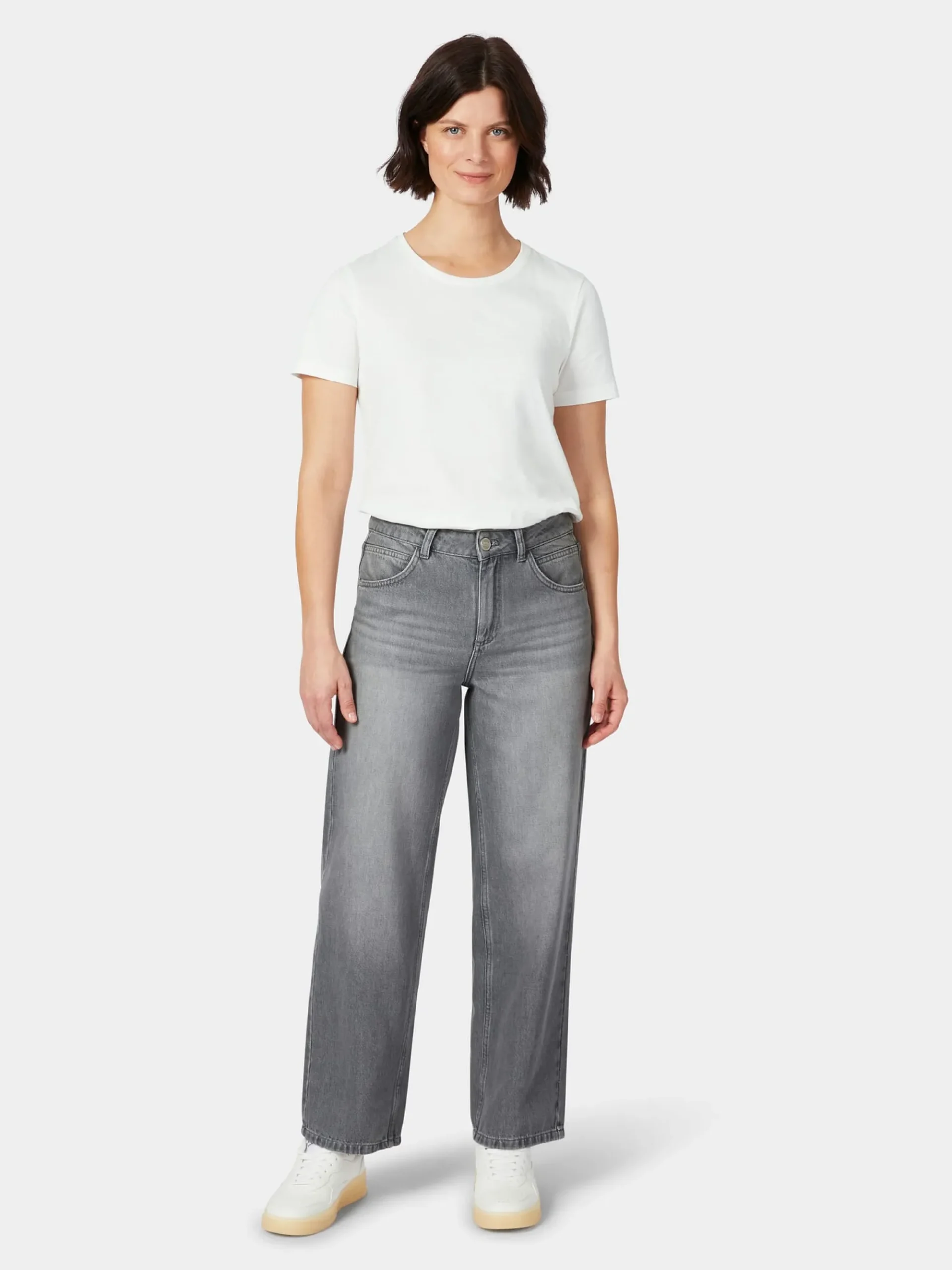 Hosen|Jeans * LANIUS Damenjeans Cropped Grau