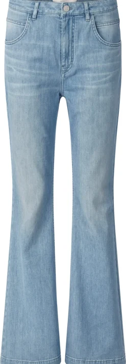 Hosen|Jeans * LANIUS Damenjeans Flared Mittelblau