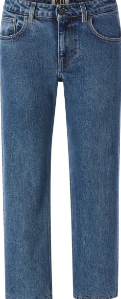 Hosen|Jeans * Mud Jeans Damenjeans gerades Bein Mittelblau
