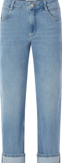Hosen|Jeans * LANIUS Damenjeans mit Aufschlag Hellblau
