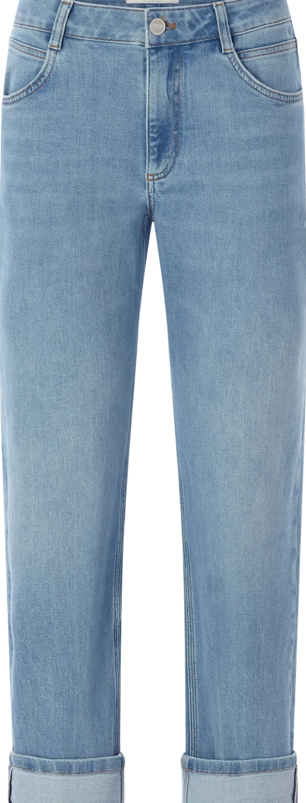 Hosen|Jeans * LANIUS Damenjeans mit Aufschlag Hellblau