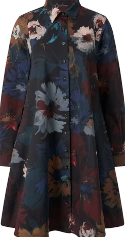 Kleider * Hannes Roether Damenkleid geknöpft Multicolor