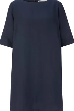 Kleider * LANIUS Damenkleid Halbarm Dunkelblau