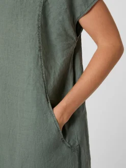 Kleider * Oska Damenkleid Hanf Kurzarm
