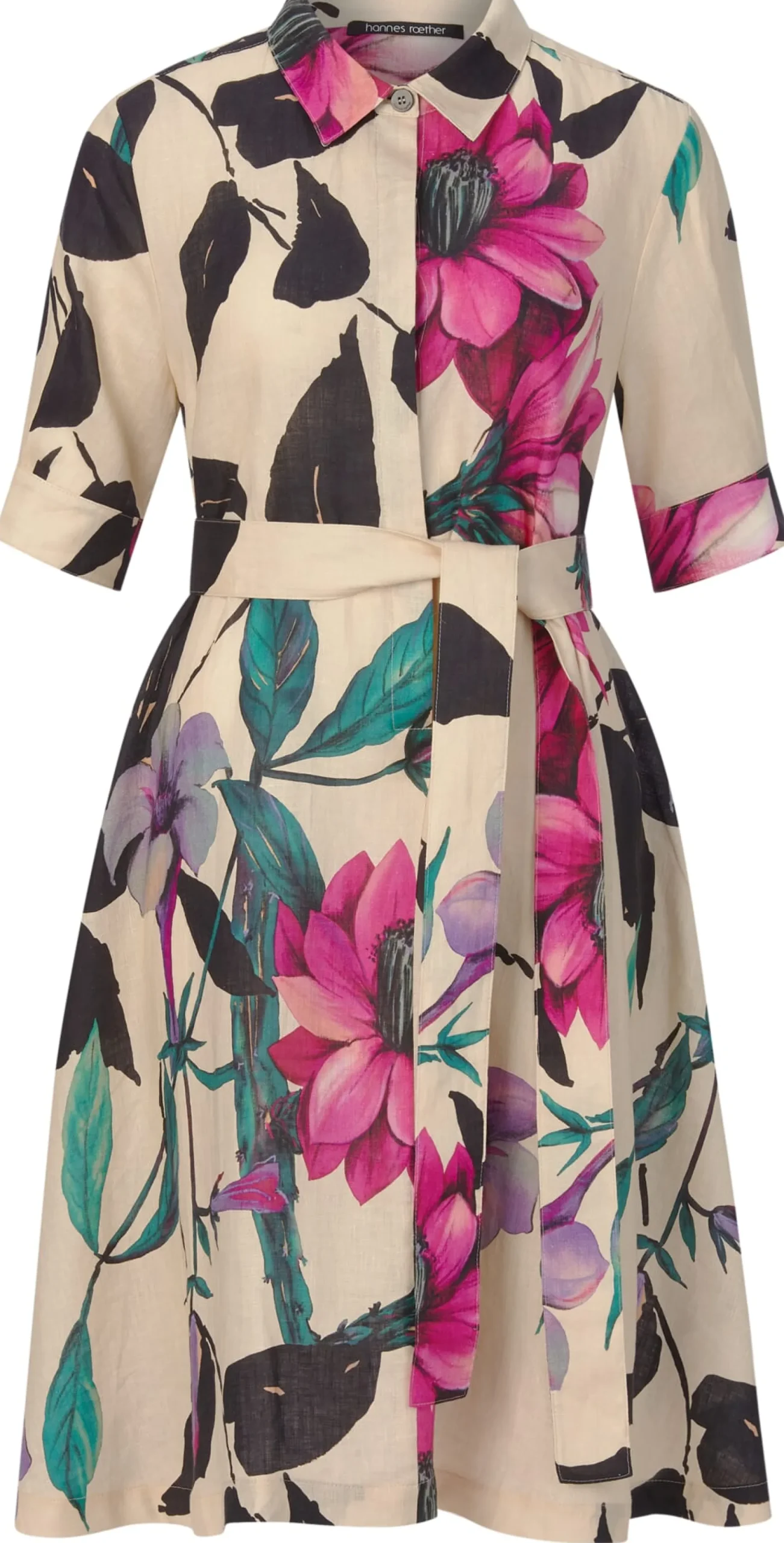 Kleider * Hannes Roether Damenkleid Tellerrock Multicolor