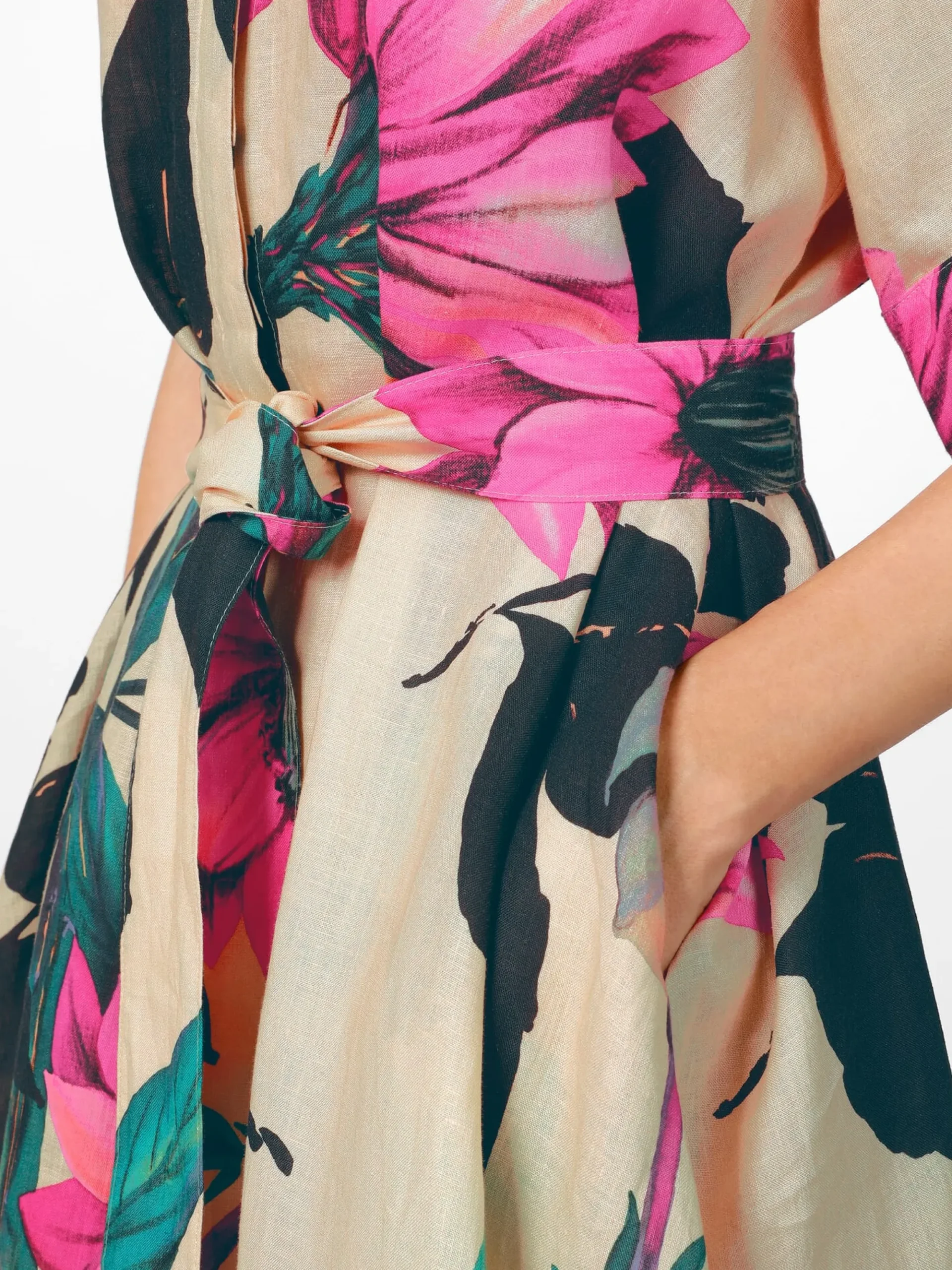 Kleider * Hannes Roether Damenkleid Tellerrock Multicolor
